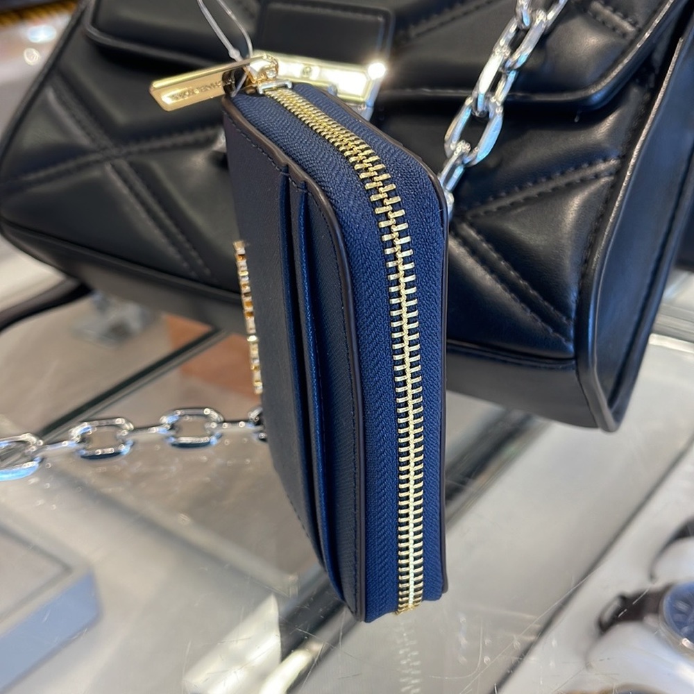 Michael Kors Jet Set Travel Medium Zip Around Card Case 
Color: Navy 
NWT - Picture 14 of 16